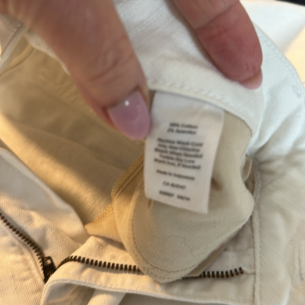 Talbots Classic White Women's Cropped Jeans - Picture 5 of 7